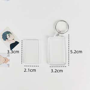Acrylic Frame Key Chains Custom Shell Photo Tassel Charms Transparent Picture Frame <b>Keychain</b> Ins Photo DIY Gift <b>Keychain</b> - Product Image 4