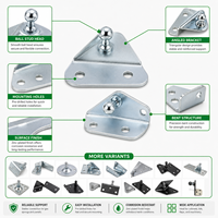 Support de fixation à rotule pour vérin à gaz 10 mm, plaque en L à angle plat pour vérin de levage, mobilier, automobile, camping-car