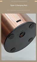 Lámpara de Mesa LED Recargable de Metal Dorado, 3 Colores, Táctil, Regulable, Inalámbrica, para el Hogar y Restaurantes