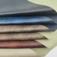 Cuir synthétique PU avec support en viscose, populaire pour les vêtements de mode