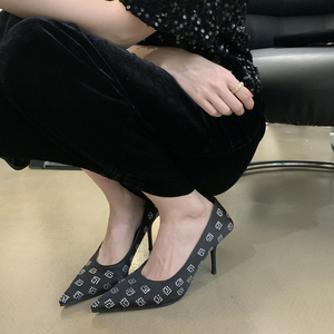 Zapatos de Tacón Alto de Seda para Mujer, Diseño Sexy 2023, Punta Puntiaguda, Tacones Finos, Zapatos de Vestir para Mujer - Product Image 2
