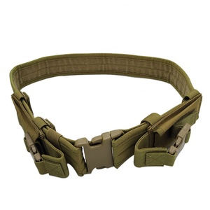 High Quality Nylon Tactical Waist Belt <b>for</b> <b>Men</b> Women with Durable Magazine Flashlight <b>Pouch</b> Tool Strap <b>for</b> Outdoor Activities - Product Image 3