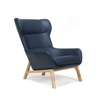 Fauteuil inclinable moderne et réglable avec rangement pour salon, appartement, hôtel, salle à manger – Chaise longue de lecture en tissu