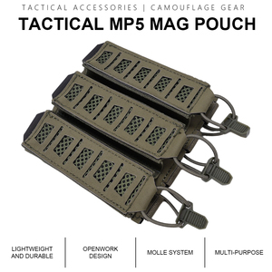 Bolsa Táctica Rápida para Cargadores con Sistema Molle, Correas Elásticas de Retención para Chaleco de Caza y Plataforma de Pecho con Tecnología de Gancho y Bucle - Product Image 3