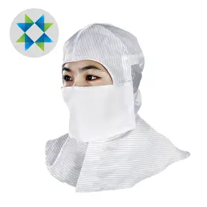 SKPURE Cleanroom indumento in poliestere traspirante ESD cappello Anti-statico scialle
