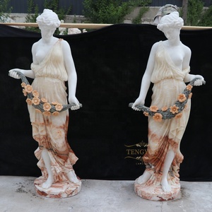 Sculptures de figures féminines nues en pierre de style grec pour jardin, statue de Vénus en marbre véritable, sculpture de Vénus - Product Image 3
