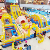 Château gonflable d'extérieur en PVC épais pour anniversaires, avec trampoline et toboggan gonflable pour adultes et enfants