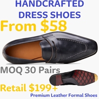 Mocassins Penny de Luxe Faits Main en Cuir Véritable pour Hommes, Chaussures Habillées Antidérapantes à Bout Ailé Brogue, Idéales pour le Bureau, les Affaires et les Fêtes