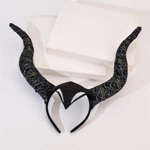 Serre-têtes Halloween Demon OX Horn avec paillettes, accessoires de déguisement pour femmes et filles - Product Image 5