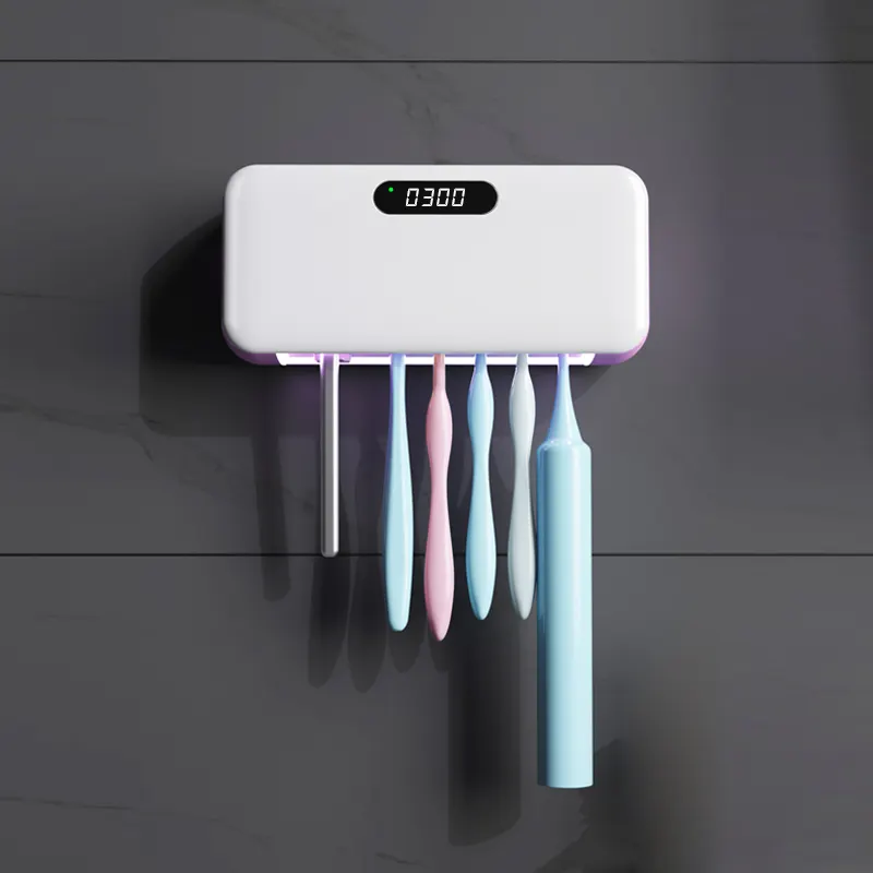 New Arrival Wireless Wall Mount Toothbrush Holder With Timer With Fan For Family