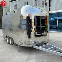 Camion de concession de remorque de nourriture vintage personnalisé avec cuisine complète pour restaurant bar mobile et chariot de crème glacée et de hot-dog