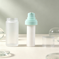 Flacon distributeur sous vide à pression 15ml/30ml/50ml - Contenant en verre pour lotion avec couvercle hermétique