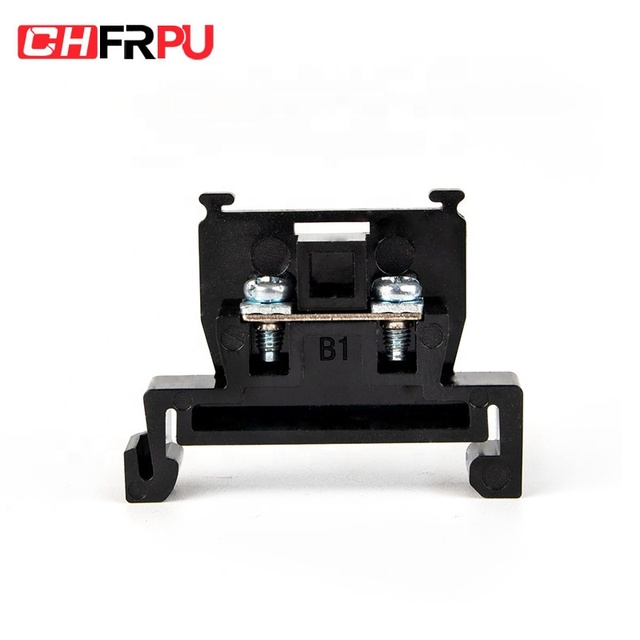 CHFRPU Combination DIN Rail Fence Type Terminal Blocks Spliceable Brass Barrier 5A 1.5mm2 Connectors Terminals