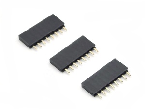 หัวต่อแบบตัวเมียระยะห่าง 2.54 มม. แถวเดียว แบบตรง ชนิด DIN วัสดุหน้าสัมผัสทองเหลือง 8.5 HY 3A ระดับการรองรับ ตัวเรือน PA6T สำหรับใช้งานกับแผงวงจรพิมพ์ - Product Image 4