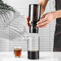 Cafetière à Filtre Froid en Verre Borosilicate 450ml Style Kyoto, Tour de Préparation à Froid à Goutte Lente avec Valve Réglable, Vente Directe Usine