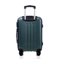 Valise portable en ABS de 20 pouces, argentée, moderne, style dessin animé vintage, avec logo personnalisé, légère, durable, étanche, pour bagage à main – Vente en gros
