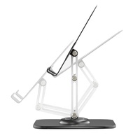 Support de tablette en métal SMONAMA Q18, rotation à 360 degrés, pliable, supports pour téléphone portable avec bras en aluminium réglable, utilisation sur bureau