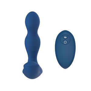 Mainan seksi dewasa Pasangan Vibrator dua motor berputar dan bergetar steker Anal nirkabel pijat prostat jarak jauh - Product Image 2