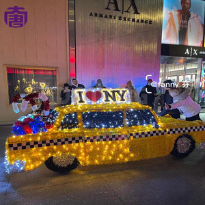 ไฟประดับตกแต่งรูปรถยนต์คริสต์มาสกลางแจ้ง แบบ 3 มิติ LED กันน้ำ สำหรับตกแต่งถนนและลานกว้าง - Product Image 3