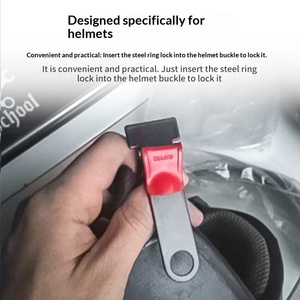 Evrensel Alüminyum Kask Kilidi Braketi Motosiklet Modifiye Aksesuarları Anti-hırsızlık Kask Kablosu Bağlantı Tutucu - Product Image 5
