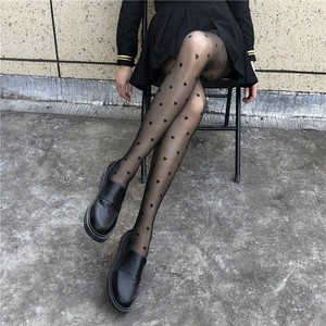 Medias japonesas finas <span class=keywords><strong>de</strong></span> nailon con puntos negros, jacquard, ondas, secado rápido, estilo JK Lolita Generation Hair - Product Image 4