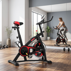 Vélo d'Entraînement à Domicile en Acier Silencieux avec Écran LCD Design Portable Équipement de Fitness Intérieur pour la Réduction du Poids - Product Image 3