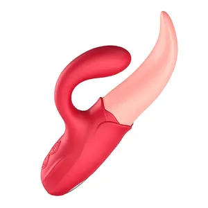 beautiful design women vaginal masturbation tongue shaped vibrator