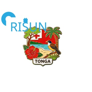 Imán de nevera y pin de solapa con mapa de la bandera de <span class=keywords><strong>Nueva</strong></span> Zelanda y Tonga (Oceania) esmaltado, personalizado, al por mayor, para regalo de recuerdo - Product Image 5