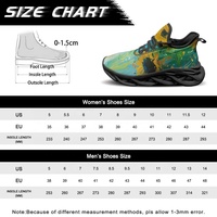 Baskets Chunky Personnalisées à Impression Intégrale, Motif Tournesol, Chaussures de Course en Maille, Cadeau de Noël Personnalisé, Prise en Charge des Motifs Personnalisés