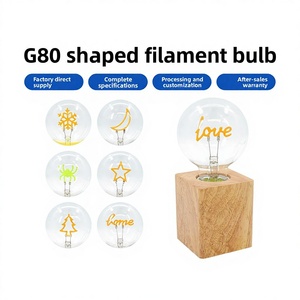 Lampadina LED in Vetro Edison, Lampada Decorativa Creativa Fai-da-Te con Filamento, CRI 80, <span class=keywords><strong>60</strong></span> Lumen, 10000h, per Uso Domestico - Product Image 2