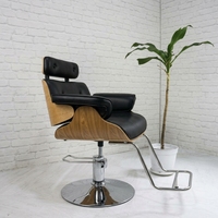 Kursi Salon Rambut Desain Ergonomis Kayu Melengkung Diskon Menarik Kursi Tata Rambut Wanita Kursi Rias