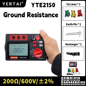 Testeur de résistance au sol numérique portable TTLTES YTE2150 avec affichage 200 - Product Image 5