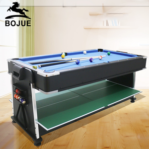 Bán buôn hiện đại 7ft 4-in-1 trò chơi bảng hot-bán thiết bị thể thao trong nhà hồ bơi không khí Hockey PING-PONG <span class=keywords><strong>Snooker</strong></span> MDF Slate - Product Image 2