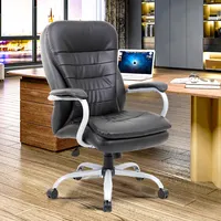 ChaoYa-silla de trabajo ergonómica de cuero para invitados, silla de ordenador