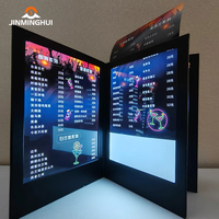 Usine directe conception personnalisée imprimé cuir acrylique lumière LED panneau Menu étanche taverne cinéma KTV Source d'alimentation électrique