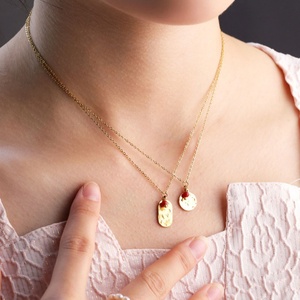 Colliers tendance 2026, bijoux minimalistes hypoallergéniques, acier inoxydable 316l, plaqué or 18k PVD, collier pour femmes - Product Image 4