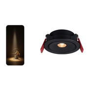 Spot encastré LED moderne réglable, angle de faisceau 120°, anti-éblouissement, 3W 5W 7W, corps en aluminium blanc/noir, IP33 Ra90, pour hôtel