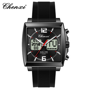 LYN-311 <strong>Dawn</strong> Multi Functional Men's <strong>Watch</strong> Calendar Waterproof Night Light Men's <strong>Watch</strong> Square Silicon Electronic <strong>Watch</strong> - Product Image 6