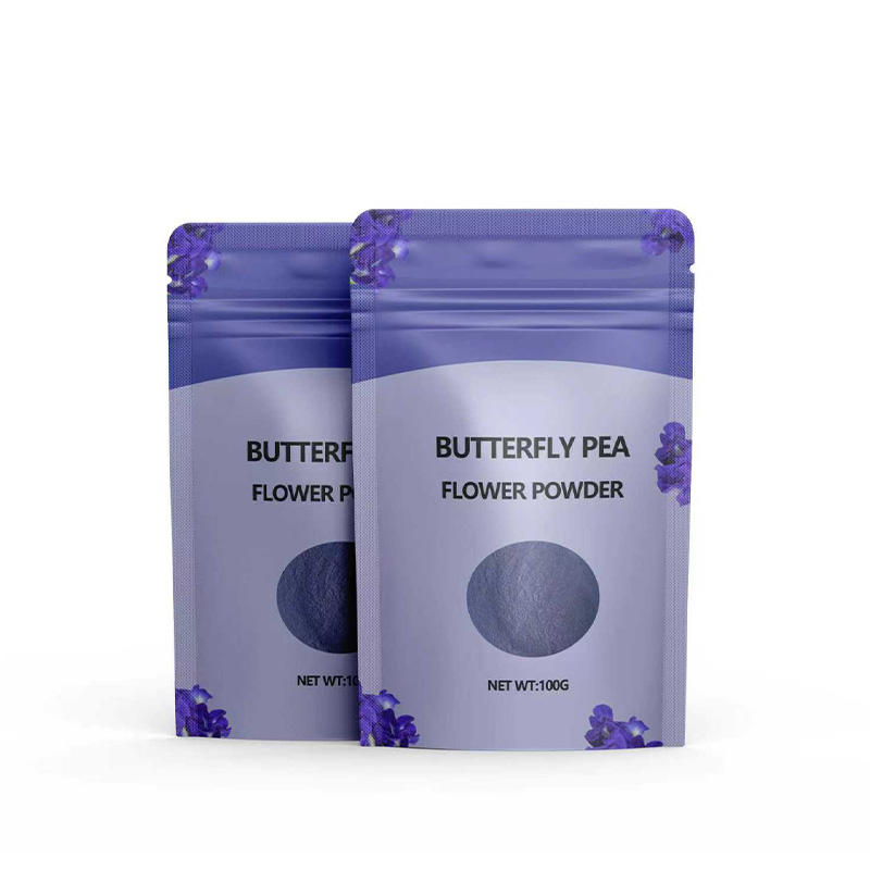 Customized Label Natural Butterfly Pea Flower Powder Food Grade Blue ...