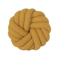 Oreiller décoratif à nœud en Sherpa 14x14, coussin décoratif pour canapé, chaise, canapé