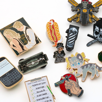 Pin Logam Lucu Motif Bunga Perawat, untuk Tas, Sepak Bola, Halloween, Bisbol, Medis, Buku Digital