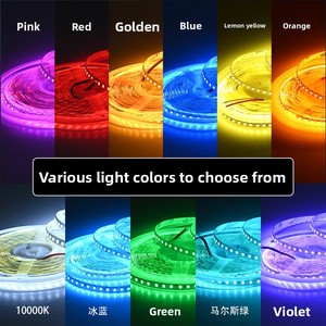 <span class=keywords><strong>Bande</strong></span> <span class=keywords><strong>LED</strong></span> pleine couleur 120 <span class=keywords><strong>LED</strong></span>/m RGB adressable et flexible pour enseignes lumineuses DIY - Product Image 6