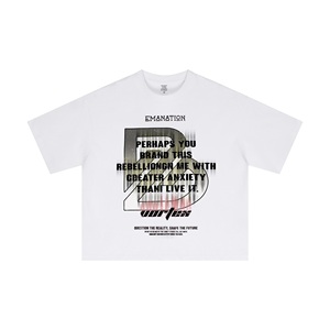 Camiseta Unisex de Manga Corta Holgada, 230g, Tejido Grueso, 100% Algodón, Estampado Serigrafiado Cyberpunk - Product Image 1