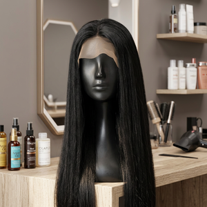 Extension de cheveux Remy 100% vierges à cuticules alignées, cheveux humains indiens non traités, 16 pouces, lisses, perruque premium pour usage régulier - Product Image 3