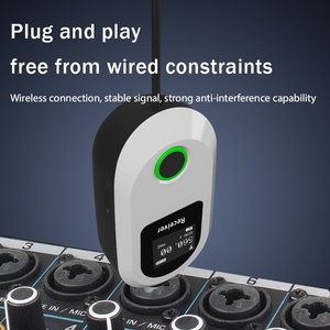 Micrófono Lavalier Inalámbrico de Metal con Auriculares de Gancho, Cancelación de Ruido, Reverberación, Sistema de Voz y Canto, Universal JT-02 - Product Image 4