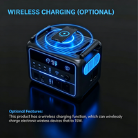 Centrale Électrique Portable Grid 1200W 2400W avec Protection Contre les Surtensions, 1120Wh LiFePO4, Onde Sinusoïdale Pure, Générateur Solaire MPPT, PD 100W, Charge Sans Fil, pour VR