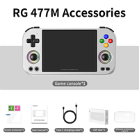 Consola de Juegos Portátil ANBERNIC RG477M con Android 14 y Linux, Pantalla Táctil de 4.7 Pulgadas, Dimensity 8300, Batería de 5300mAh con Carga Rápida de 27W, WiFi y BT5.3