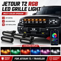 Feux de jour à LED pour Jetour Traveler T2, lumière de calandre jaune/bleue/RGB, accessoires de kit carrosserie
