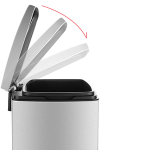 Biểu Tượng Tùy Chỉnh Thép Không Gỉ Nhà Bếp Phân Hữu Cơ Bin 5l-50l Vuông Rose Gold Thùng Rác Với Đứng Cấu Trúc Đạp Chân Bàn Đạp Bin - Product Image 4