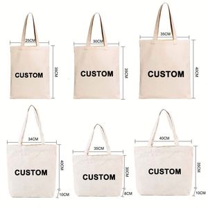 Sac fourre-tout en toile pour femme avec impression de logo promotionnel, couleurs personnalisées, sacs en toile pour femme en coton recyclé, sac de shopping élégant - Product Image 4